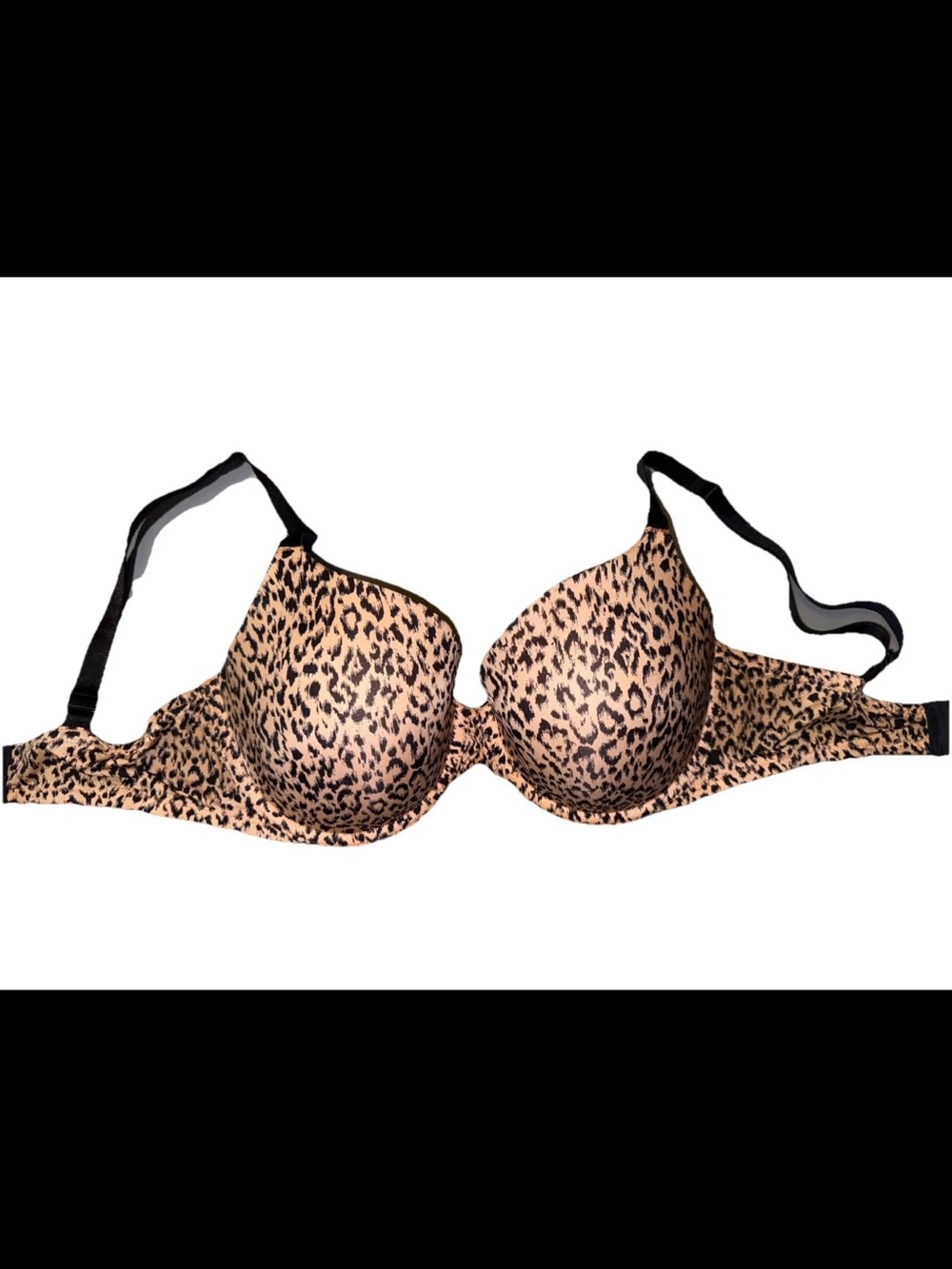 Victoria's Secret Lined Demi Cheetah Bra 34DDD